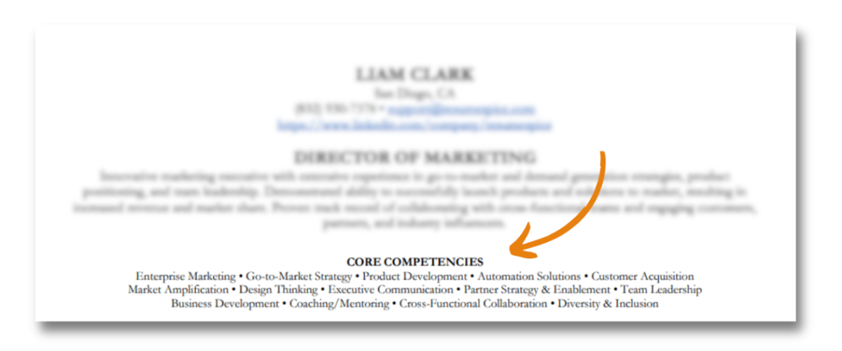 Image3 - Resumespice Showcasing Your Core Competencies on Your Resume
