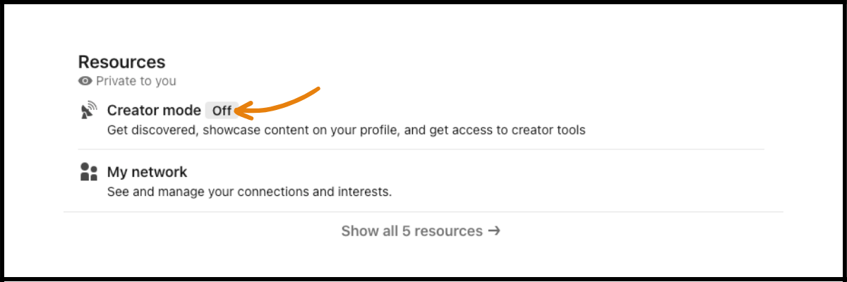 How to Turn on Linkedin Creator Mode to Optimize Profile 